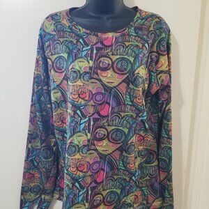 ArtWear by Original Artist Barb Pritchard. Graphic Top Multicolour